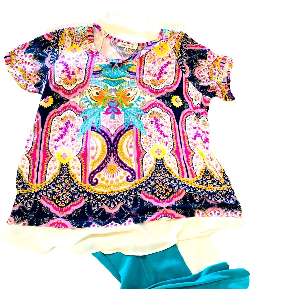 Sz 1XL Colorful Top